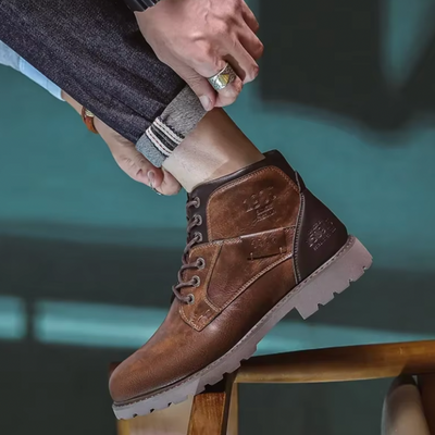 David® | Vintage-Lederstiefel Handgefertigte Schuhe