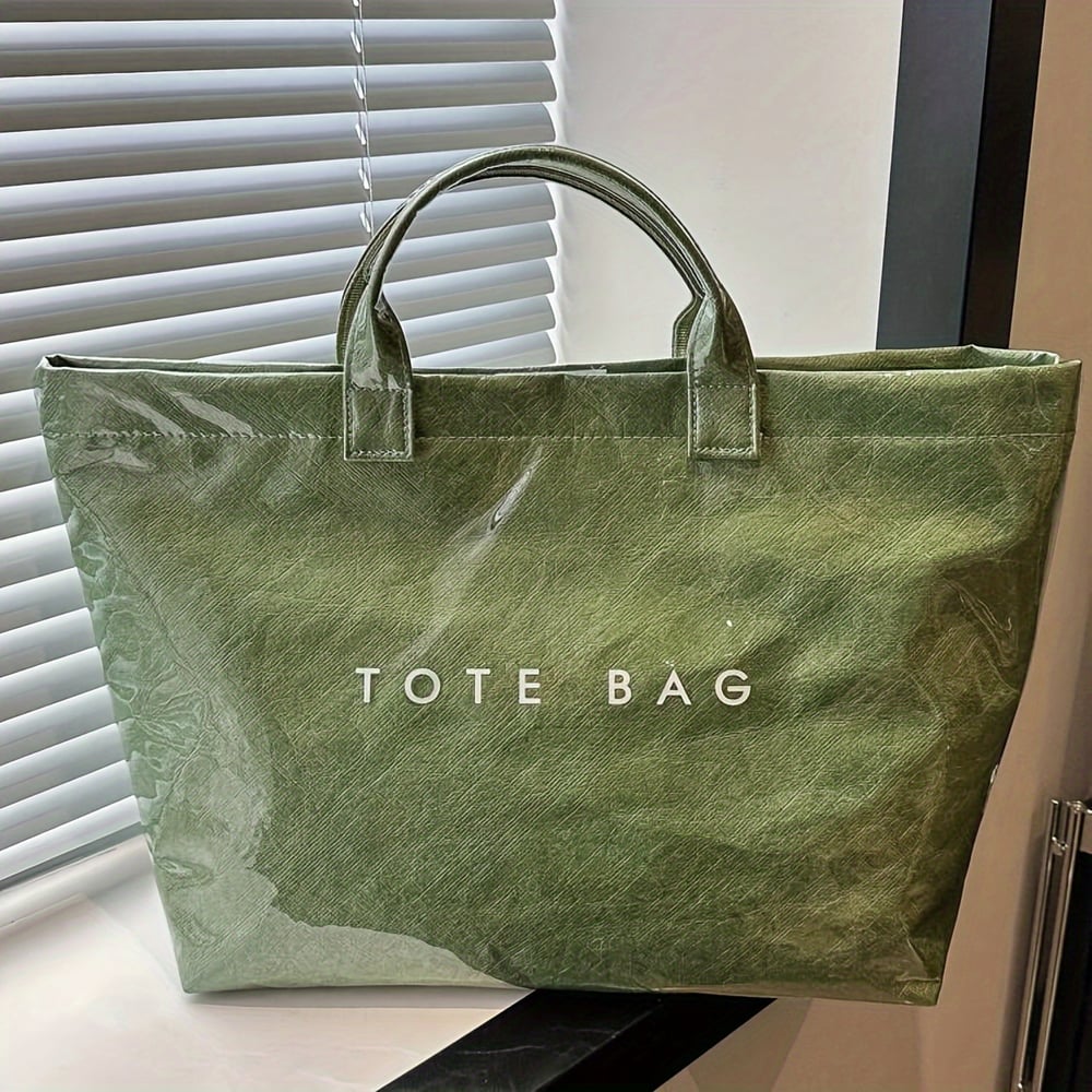 Edelinde® | Tote Tasche mit Zeitungsdruck