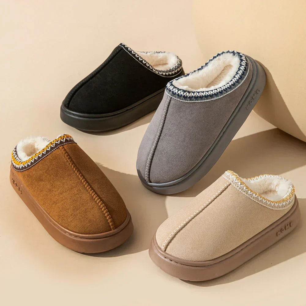 Chloe | Flauschige Plattform Hausschuhe™