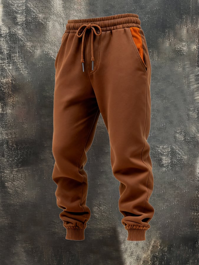 Albert® | Herren Retro Stitching Kontrastfarbe Halbzip Casual Sweatshirt Anzug