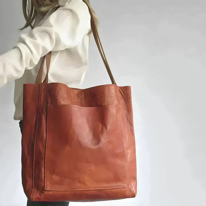 Elsbetha® | Klassische Leder Schultertasche